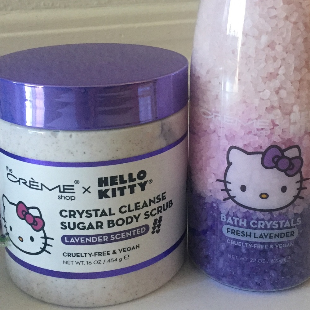 🎉Host Pick! 🎉 Hello Kitty x The Creme Shop Bath Bombs Crystals Scrub bundle - Picture 4 of 13